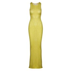 NATALIA DRESS - CHARTREUSE SEQUIN medium NWT maxi dress